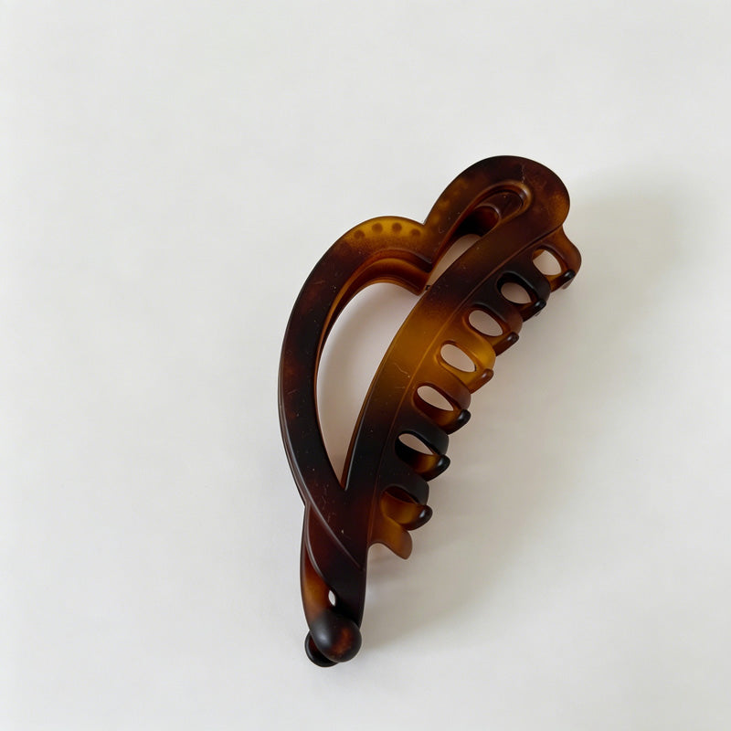 Irregular Heart Banana Hair Claw Clip