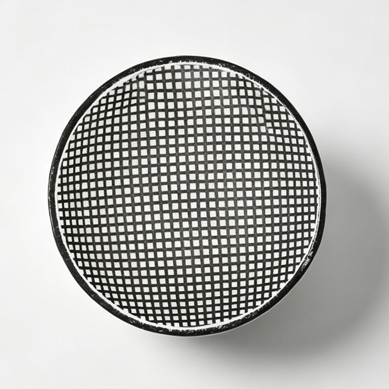 Dopamine Colored Grid Glass Sauce Bowl