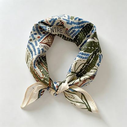Floral Porcelain Print Bandana