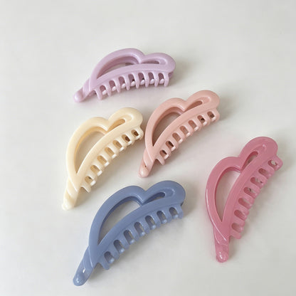 Irregular Heart Acrylic Hair Claw Clip
