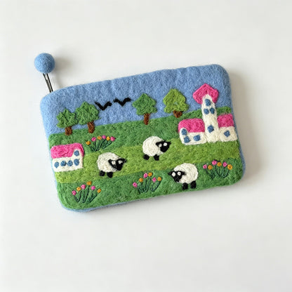 Felt Animals Zipper Coin Wallet