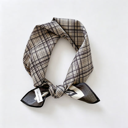 Stripe Gride Print Bandana
