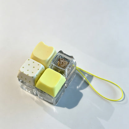 Two-Key Fidget Cat Keychain