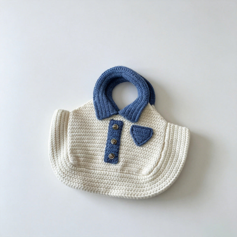 Collared Knit Tote Bag