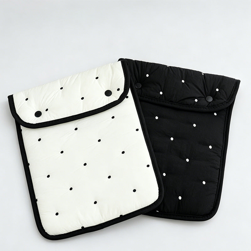 Polka Dot Embroidered Tablet Sleeve