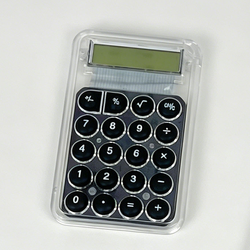 Minimalist Plastic Candy-Button Pocket Mini Office Calculator
