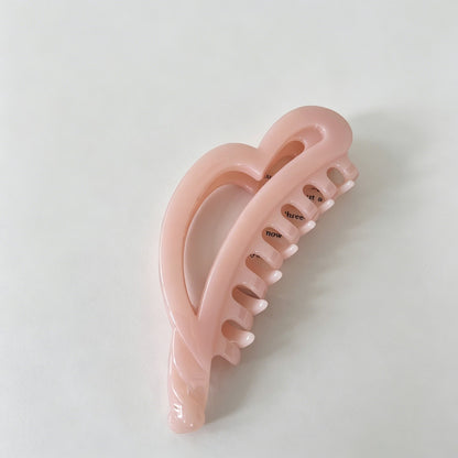 Minimalist Irregular Heart Acrylic Banana Hair Clip