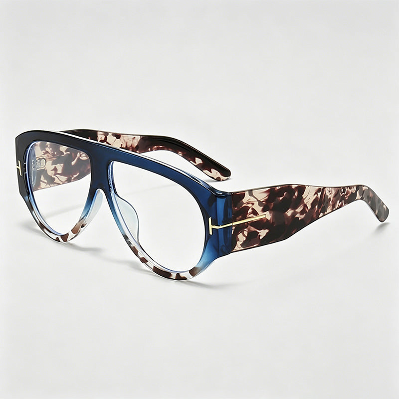 Luxury Oversized Pilot T-Logo Sunglasses