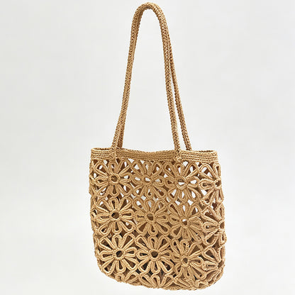 Floral Crochet Shoulder Bag