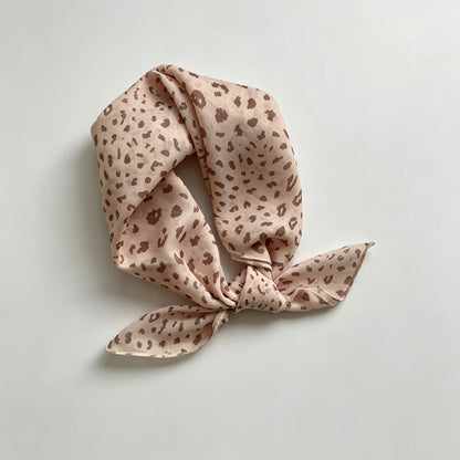 Coffee Floral Print Bandana