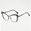 Elegant Hollow Butterfly Metal Glasses