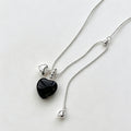 Elegant Modern Classic Heart Charm Copper Necklace