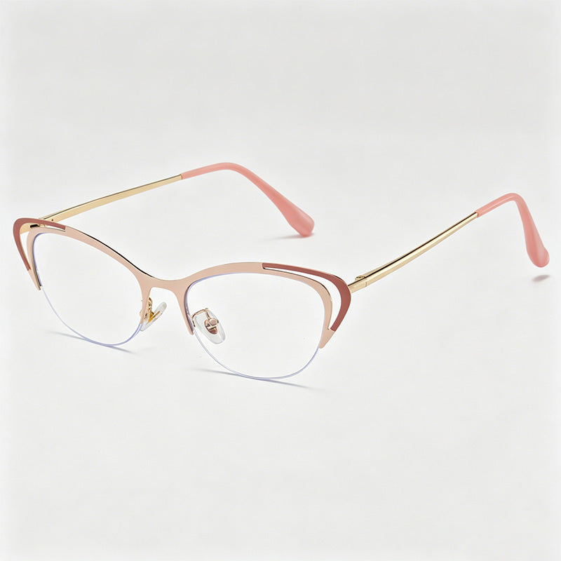 Hollow Cat Eye Luxe Metal AC Protective Sunglasses