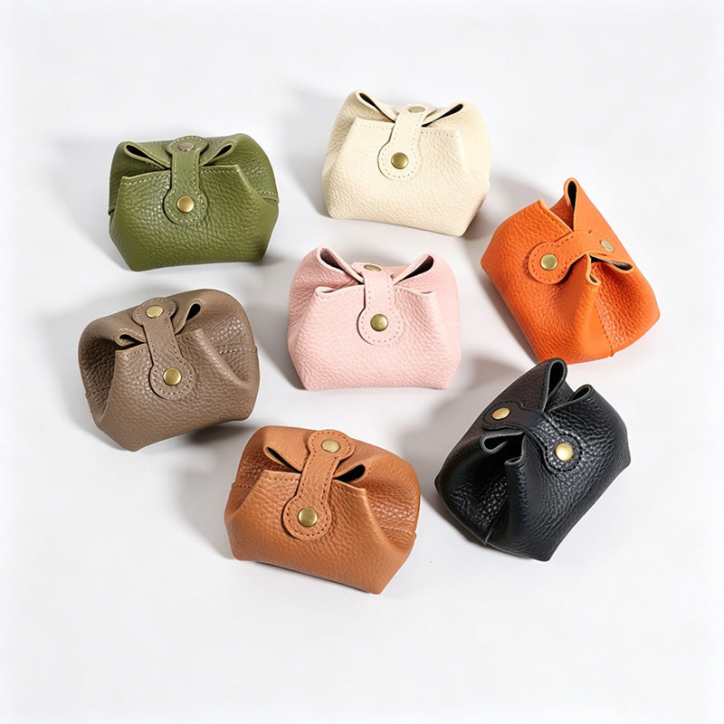 Mini Pebbled PU Snap Coin Purse
