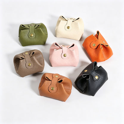 Mini Pebbled PU Snap Coin Purse