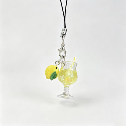 Fruit Juice Lanyard Keychain Bag Charm