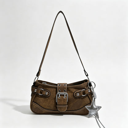 Denim Pocket Shoulder Bag