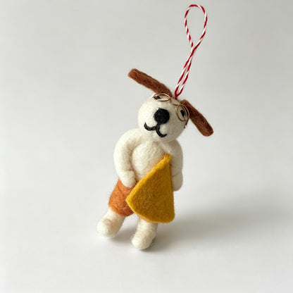 Summer Puppy Felt Hanging Ornament (2 options)