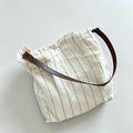 Modern Striped Design Shoulder Bag