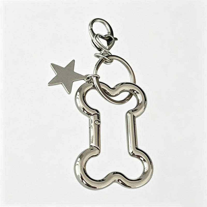 Bone Shape Keychain Bag Charm