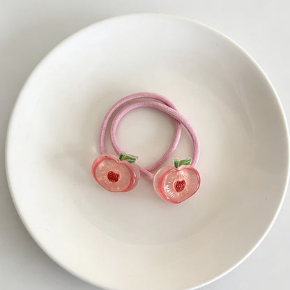 2 Colorful Jelly Hair Tie