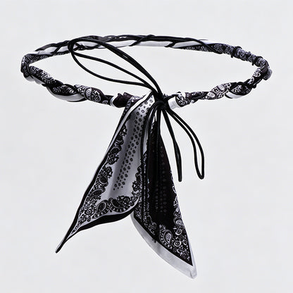 Bohemian Paisley Printed Scarf Waist Belt