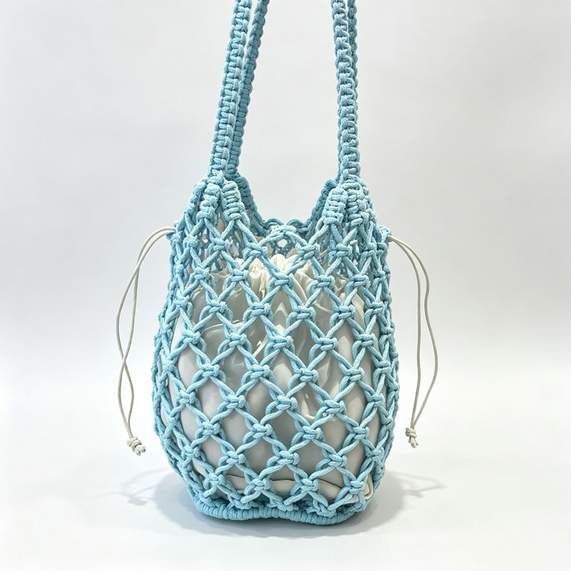 Beaded Crochet Shoulder Bag
