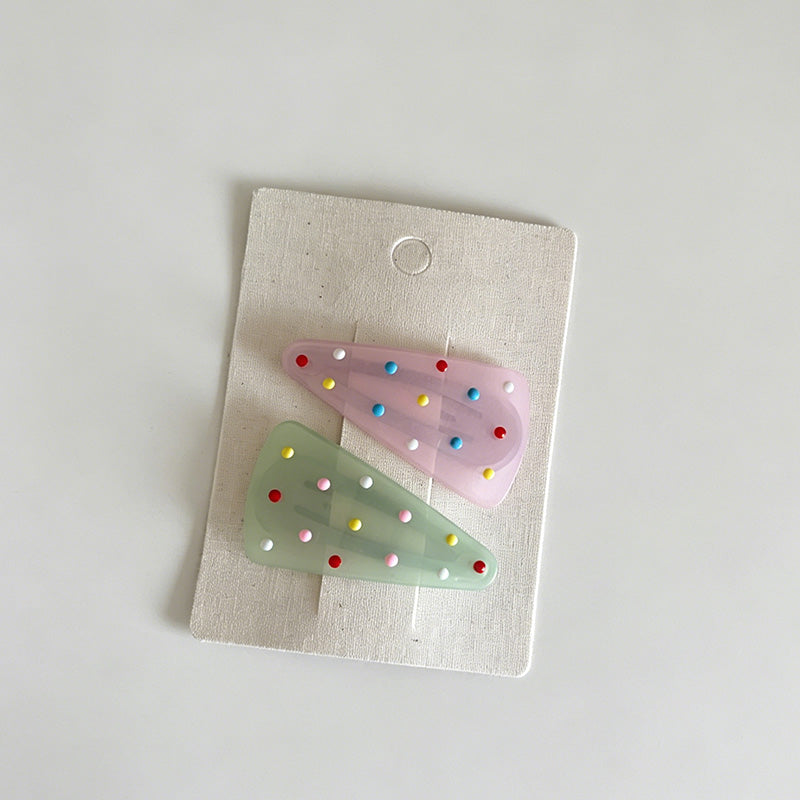 Polka Dot Hair Clips
