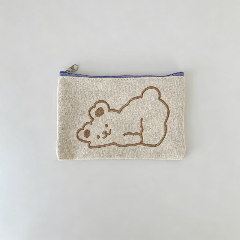 Mini Zipper Cloud Bear Pouch