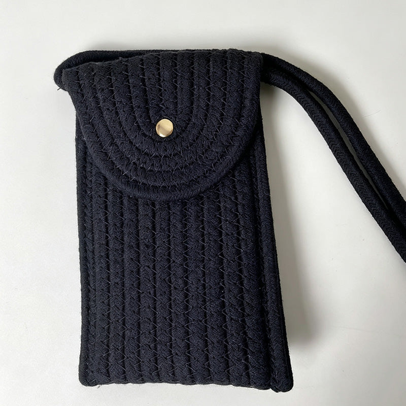 Ribbed Phone Crossbody Bag