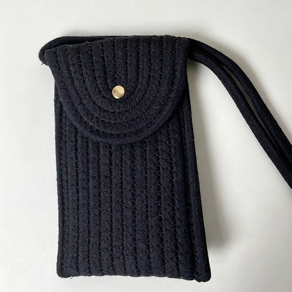 Ribbed Phone Crossbody Bag