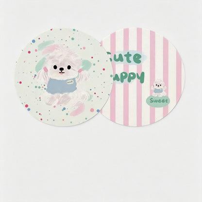 Round Car Coaster 2PCS Set