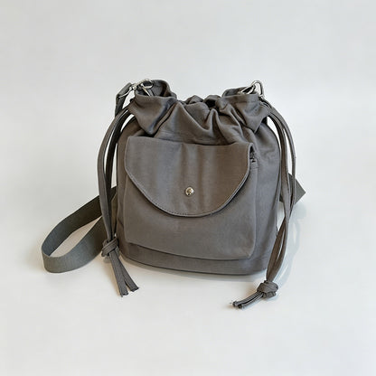 Everyday Drawstring Bucket Bag