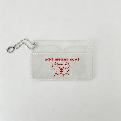 Clear Bear Print Holder Card Pouch