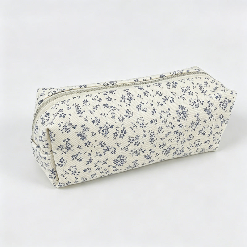 Floral Canvas Pencil Case