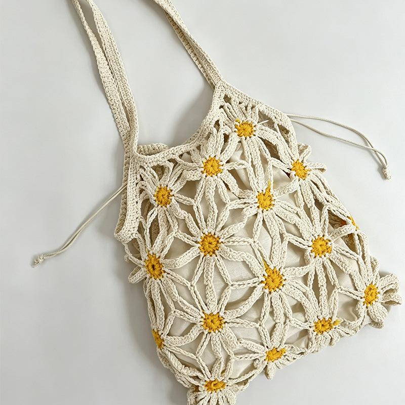 Daisy Drawstring Shoulder Bag