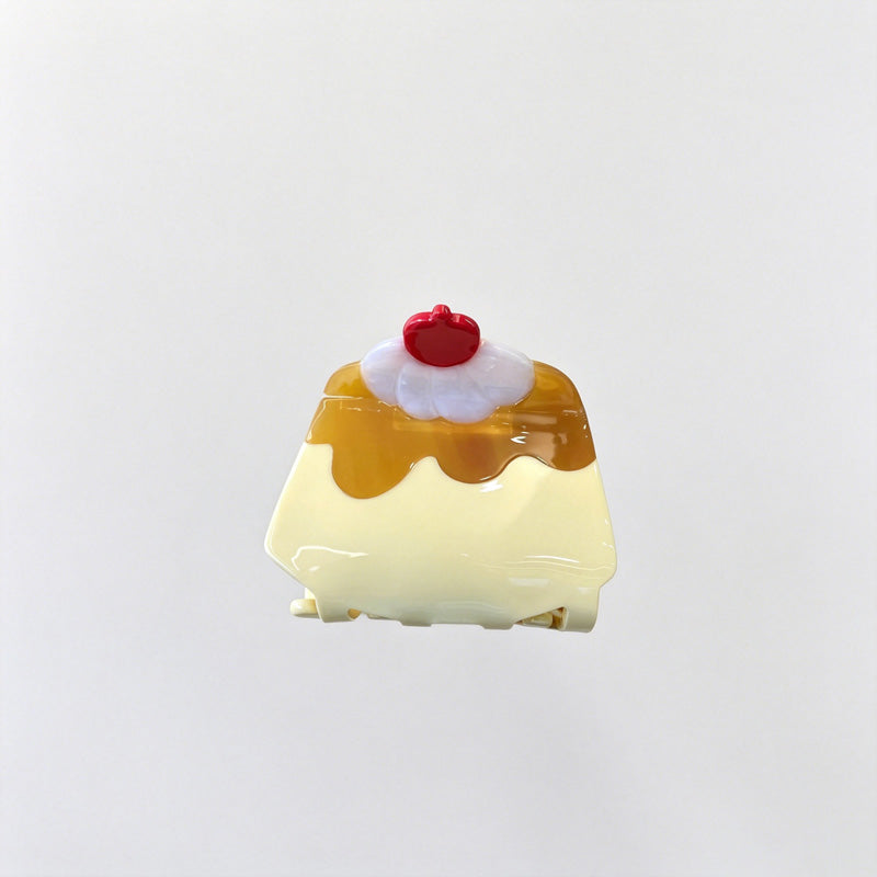 Dessert Cheese Checkered Claw Clip