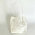 Minimalist Cotton Hollow Floral Storage Tote