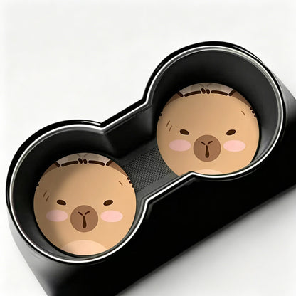 Capybara Round Car Coaster