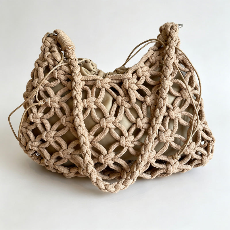 Chunky Knit Hobo Bag