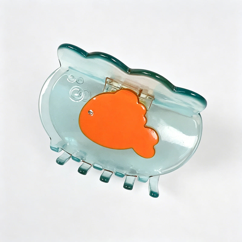 Goldfish Acetate Hair Claw Clips