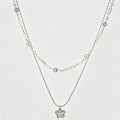 Elegant Sparkling Star Copper Alloy Necklace