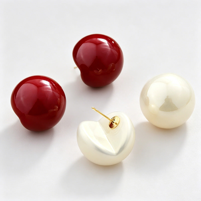 Pearl Hoop Earrings