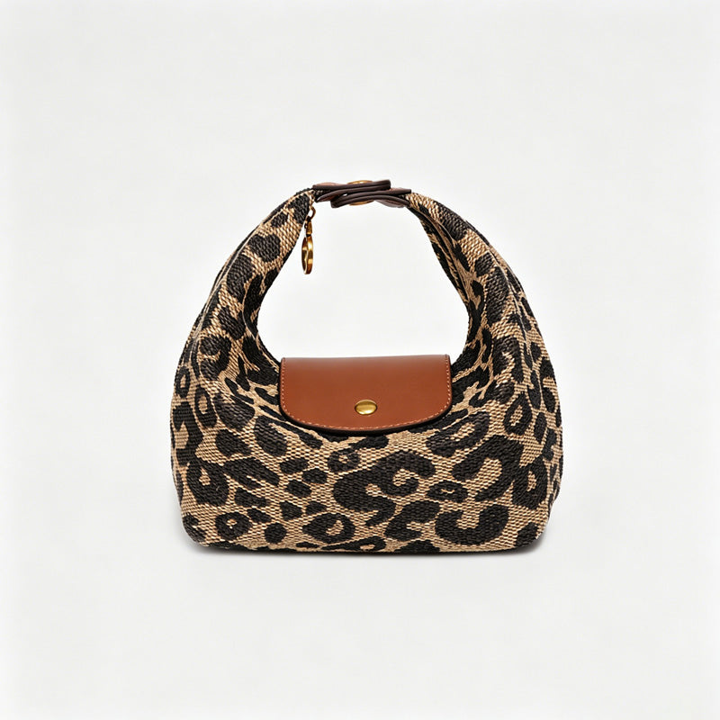Houndstooth Hobo Handle Handbag