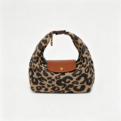 Houndstooth Hobo Handle Handbag