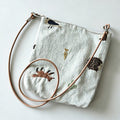 Artistic Animal Embroidery Canvas Crossbody Bag