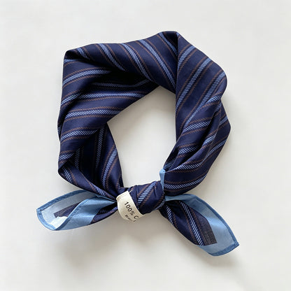 Stripe Gride Print Bandana