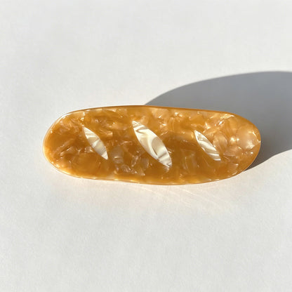 Croissant & Baguette Acetate Hair Claw Clip