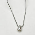 Modern Elegant Water Drop Titanium Steel Necklace