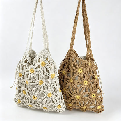 Daisy Drawstring Shoulder Bag